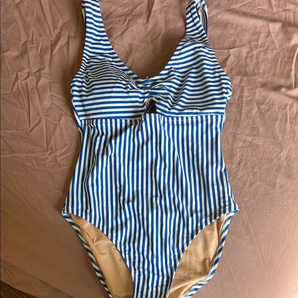J. Crew Other - I.Crew Striped Blue and White Swimsuit
